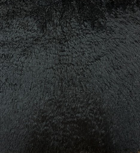 数量限定・ソフトウェービーモヘア　毛足4cm　ブラック　LT2511