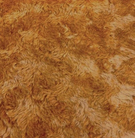 数量限定・ディストレスモヘア　毛足2.2cm　オレンジブラウン　LT2513