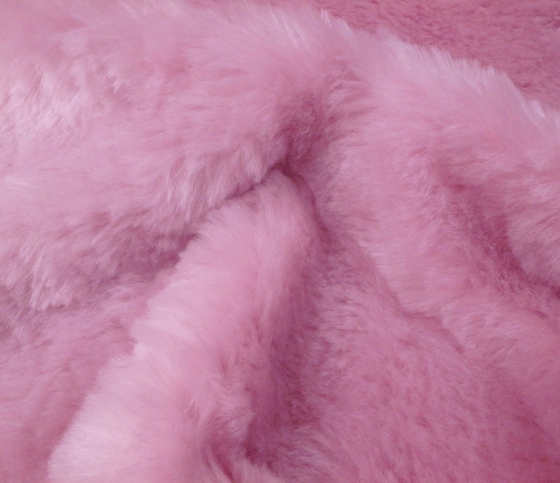 デンスドストレートモヘア　毛足3cm　ピンク　SS16601