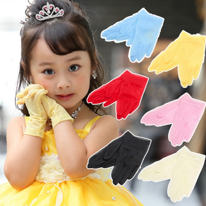 メール便可 女の子手袋 スパークオーガン ショートグローブ 各色