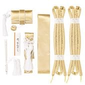 婚礼箱迫セット 花嫁五品セット 正絹 白サヤ型 日本製 花嫁5点