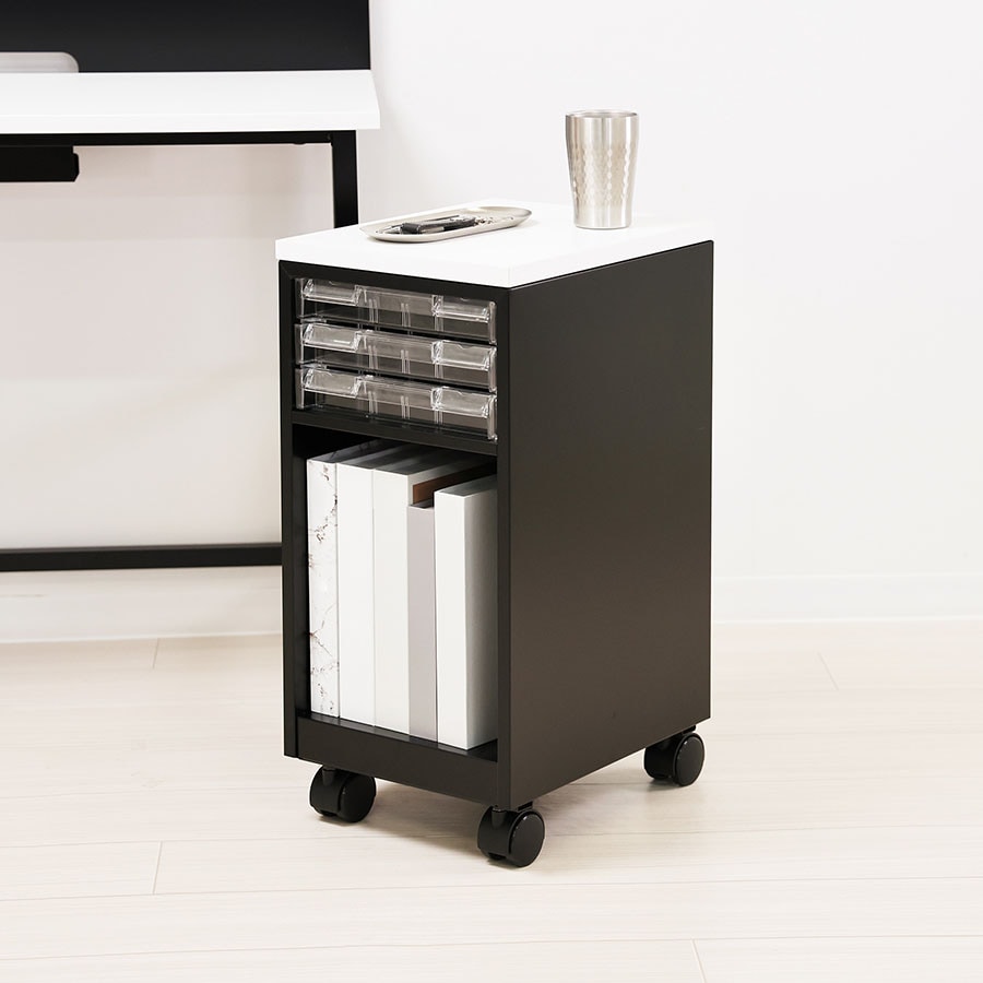 天板付クリアケースワゴン