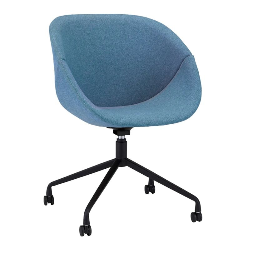 デザインチェア キャスタータイプ ブラック