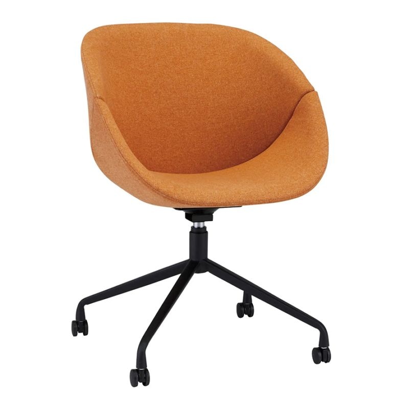 デザインチェア キャスタータイプ ブラック