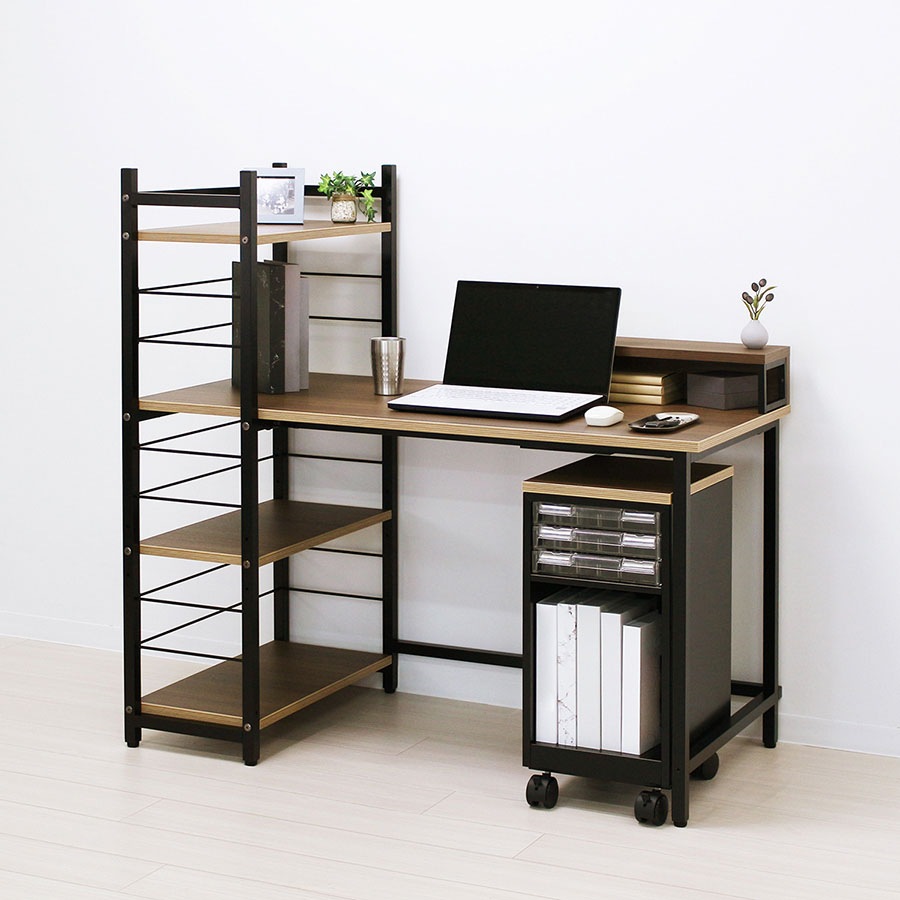 天板付クリアケースワゴン