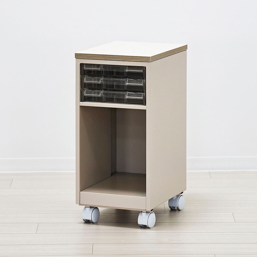 天板付クリアケースワゴン