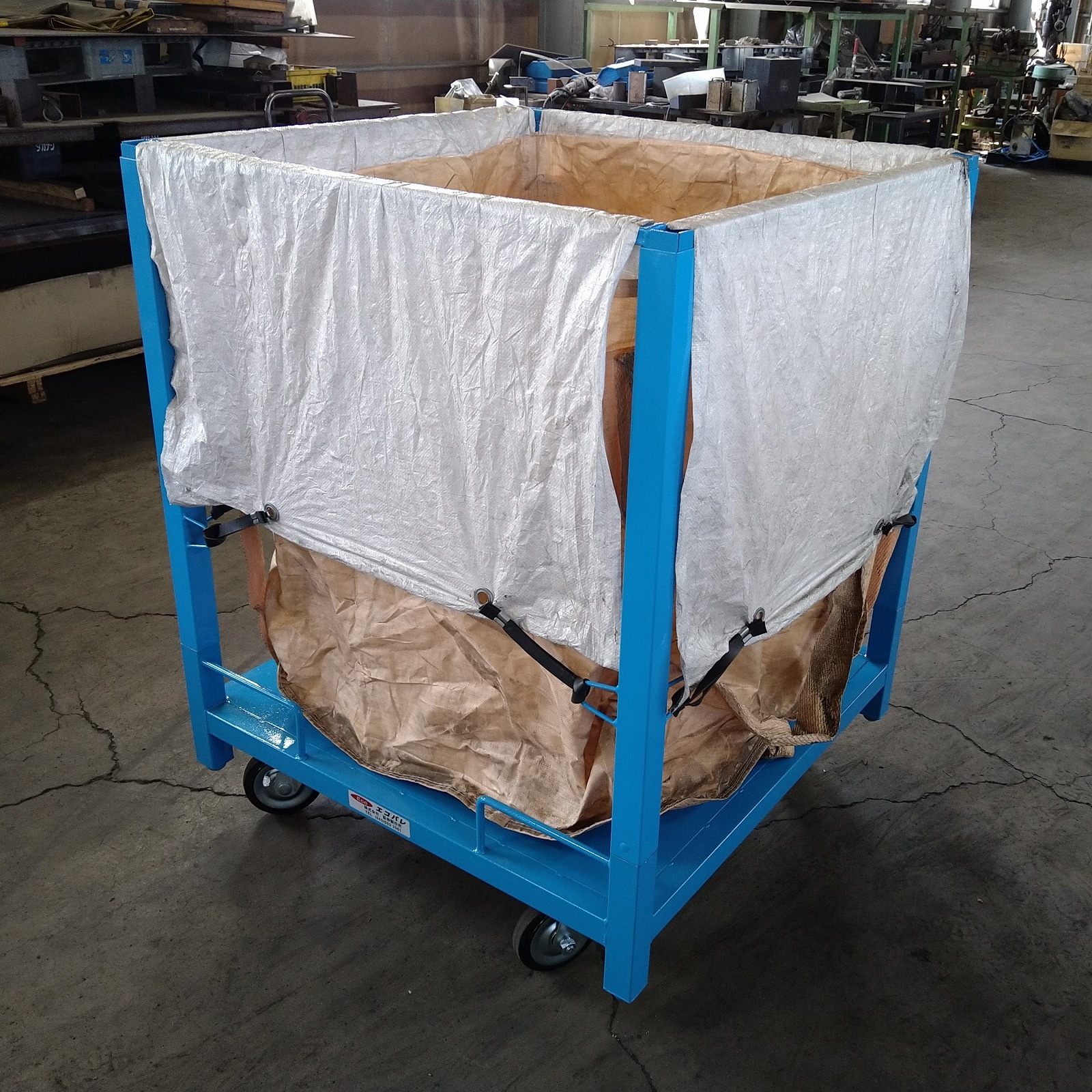 フレコン台車：エコパレ(角型)　※車上渡し品 現場で一番使われてます！