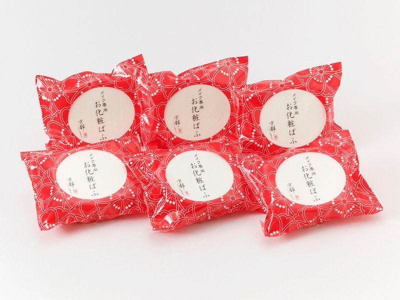 メイク専用　お化粧ぱふ（厚型）６個セット