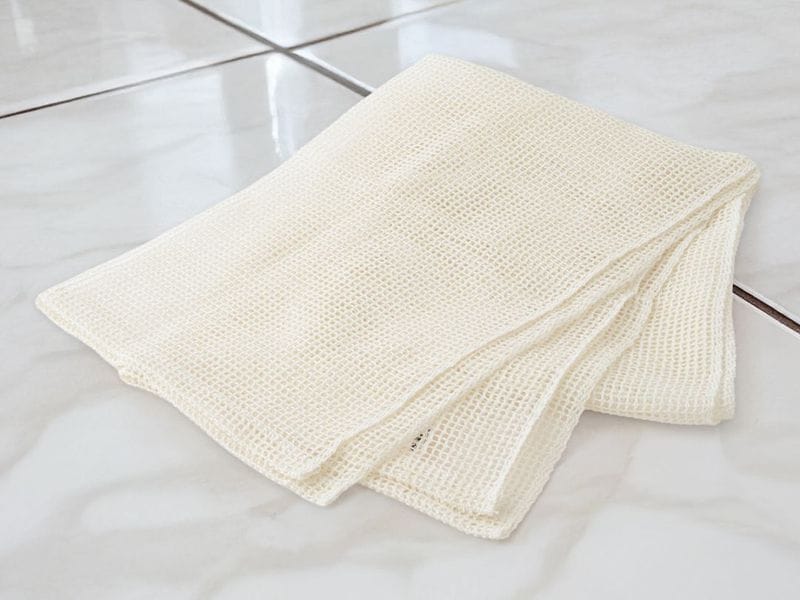 天然生成　絹メッシュボディタオル