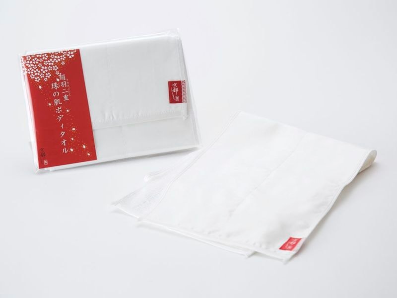 【定期コース】絹羽二重　珠の肌ボディタオル（送料込み）