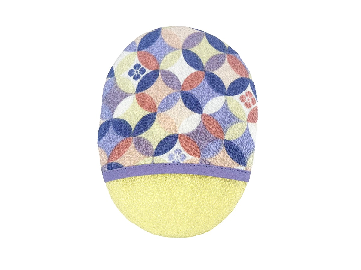 絹羽二重　珠の肌パフ　ちりめん柄