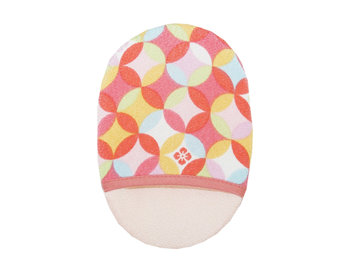 絹羽二重　珠の肌パフ　ちりめん柄