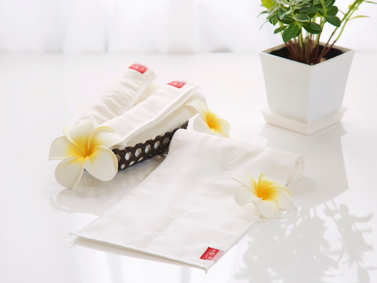 絹羽二重　珠の肌ボディタオル