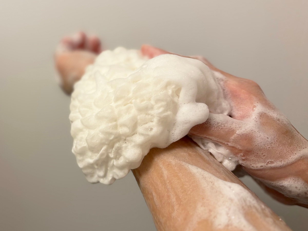 マシュマロしるくボディタオル（一重）