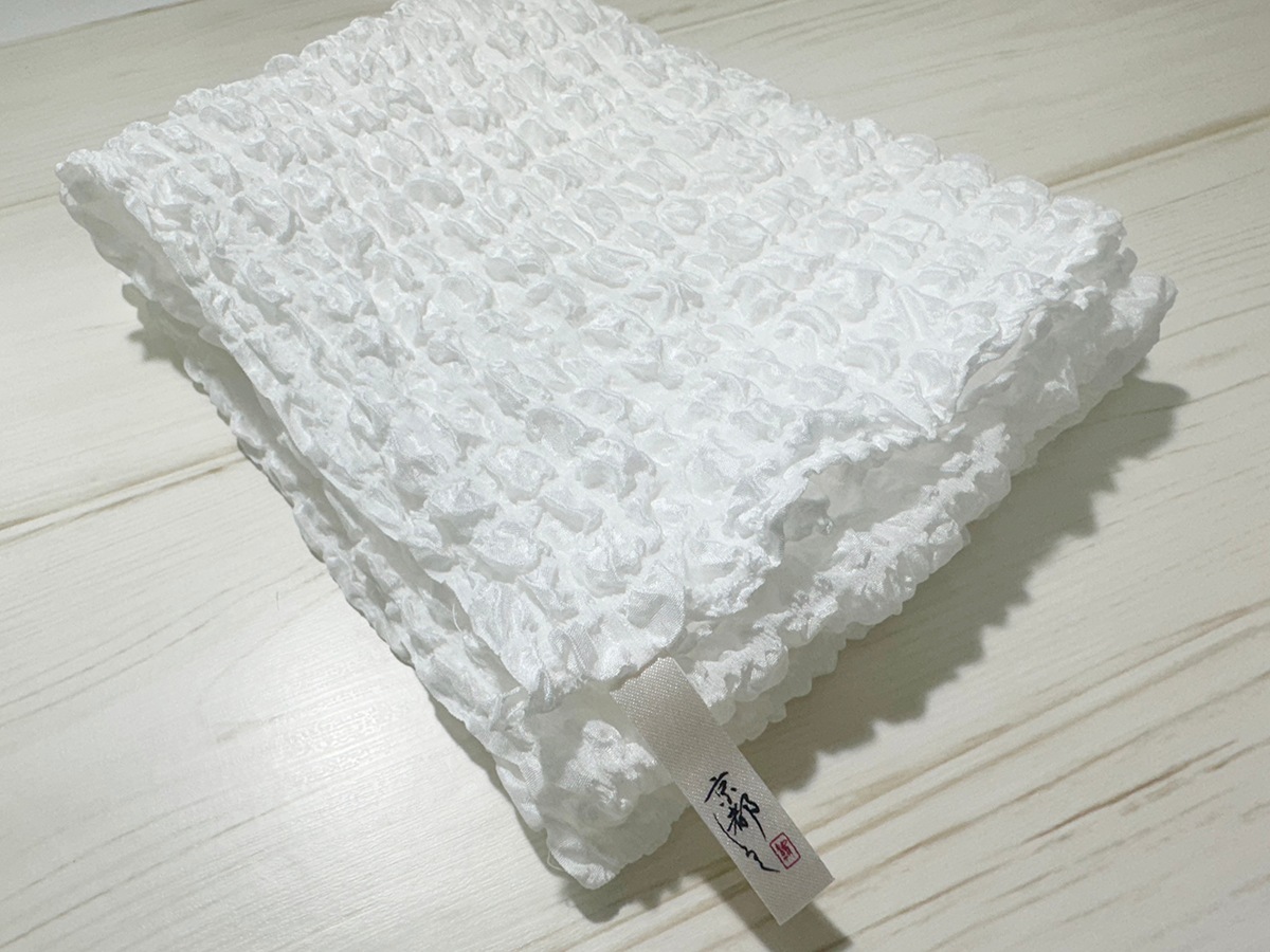 【定期コース】マシュマロシルクボディタオル「一重」（送料込み）