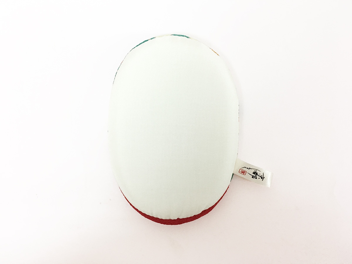 絹羽二重　珠の肌パフ　ちりめん柄　3個組