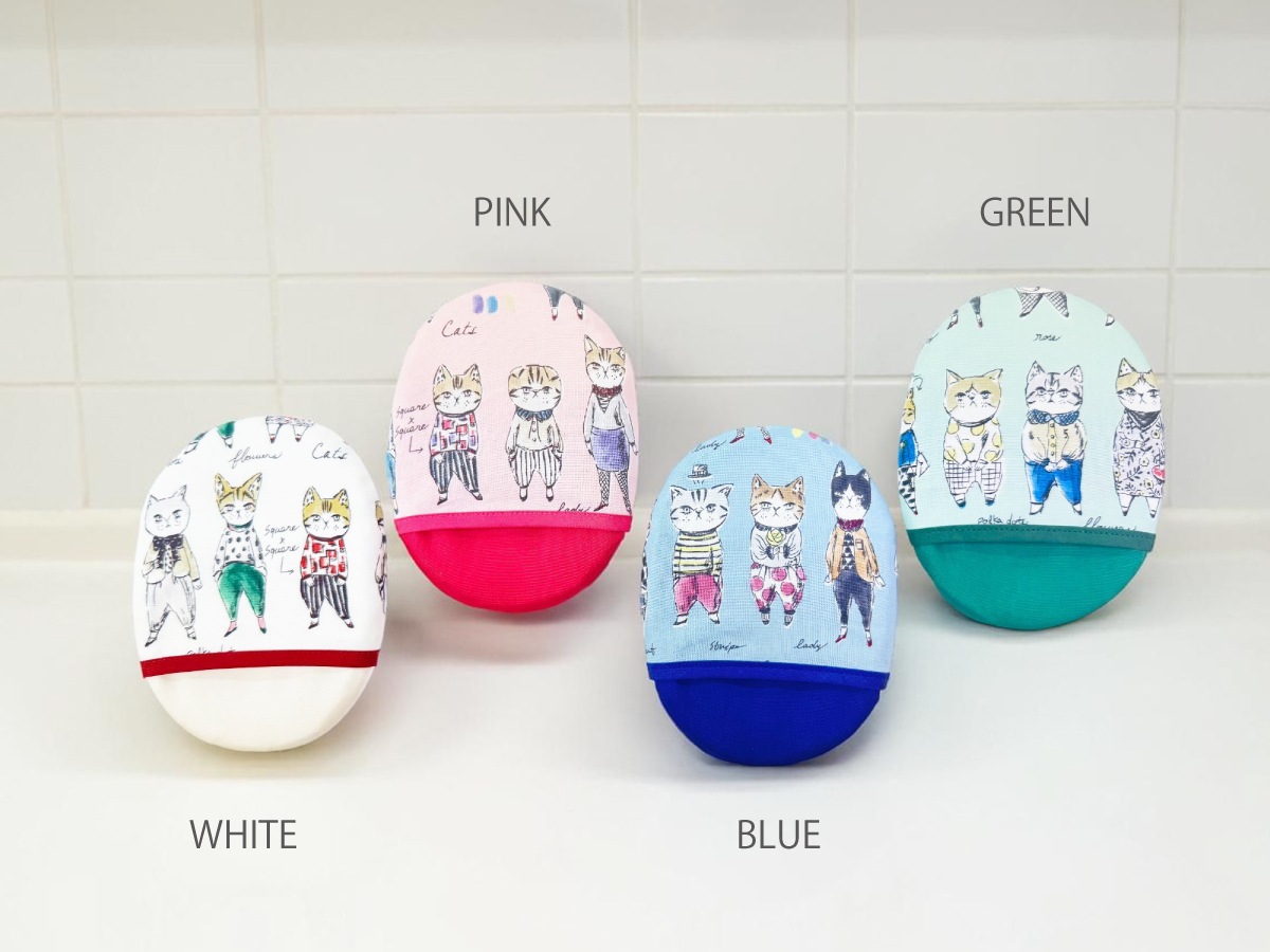 絹羽二重　珠の肌パフ　Catシリーズ