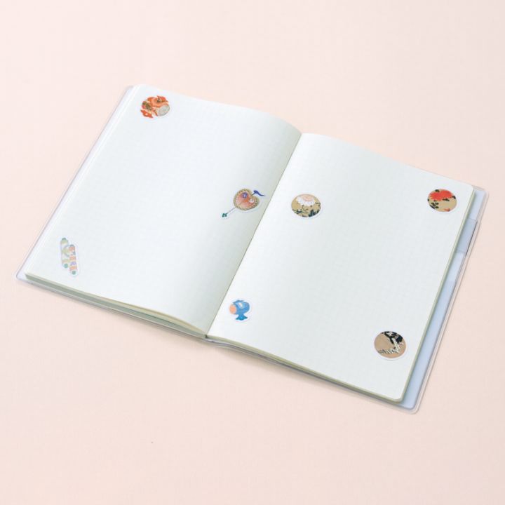 シールでデコレーションして自分だけのオリジナル手帖に※シールは別売です
<a href=