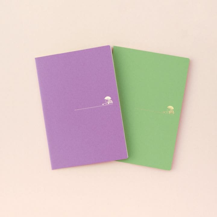 ノート 《扇（輪違い麻の葉）》(2冊セット)