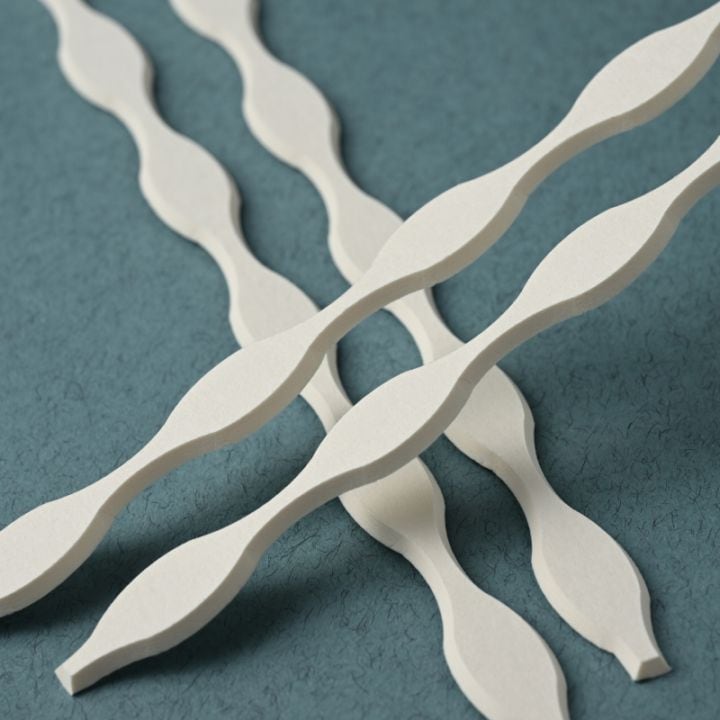 画材店ならではの、額装マット紙の端材を使用した厚みのあるリード。