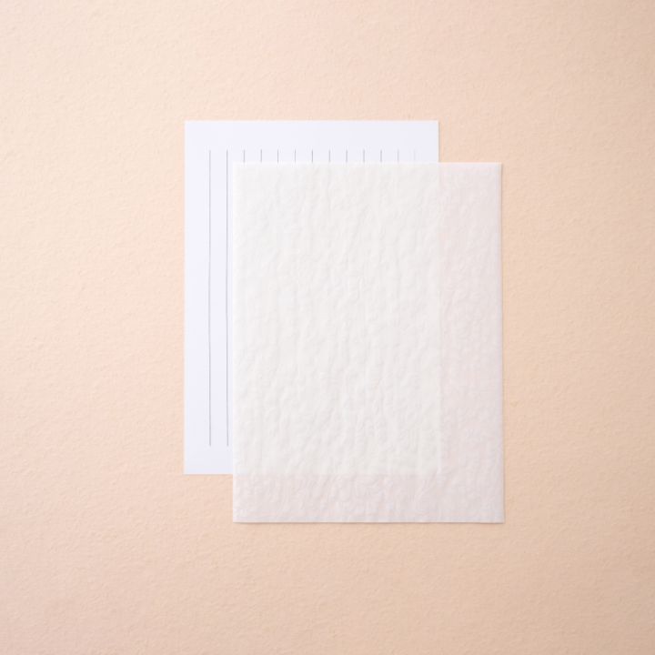 10枚入り。罫線下敷き付です。(封筒は別売)<a href=