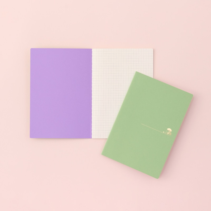 ノート 《扇（輪違い麻の葉）》(2冊セット)