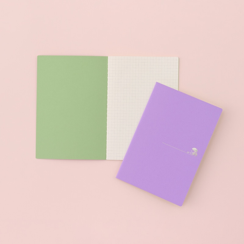 ノート 《扇（輪違い麻の葉）》(2冊セット)