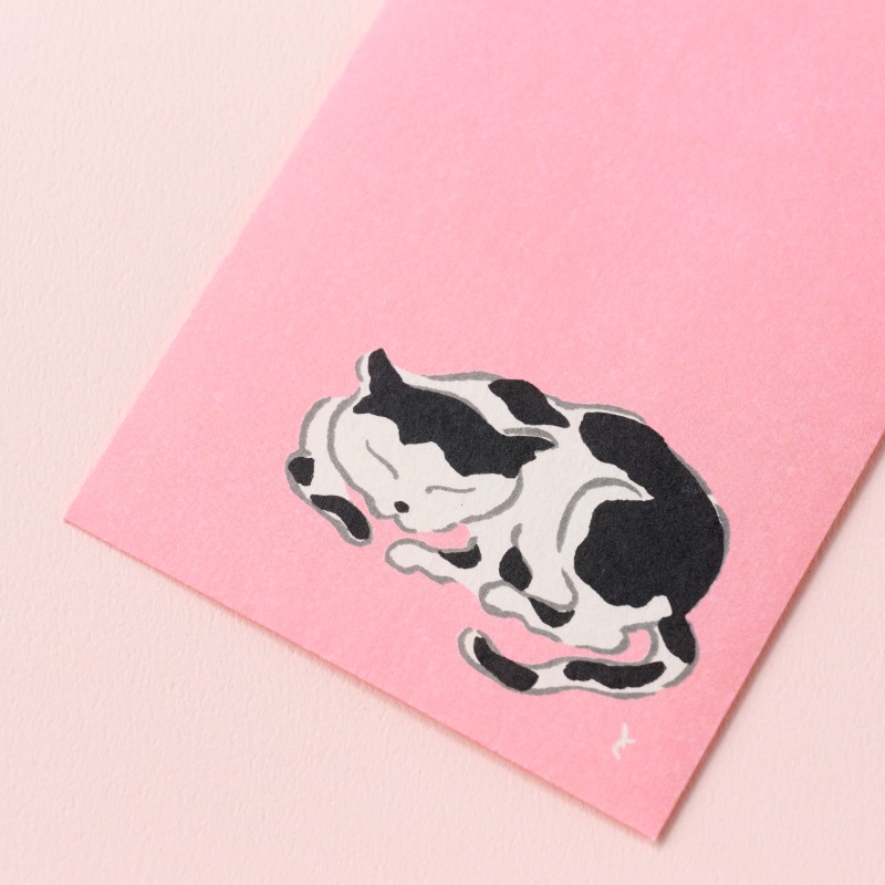 大ぽち袋《椿／ねむり猫／富士》