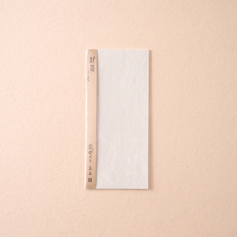 雲母摺り封筒《三十六歌仙》赤口  