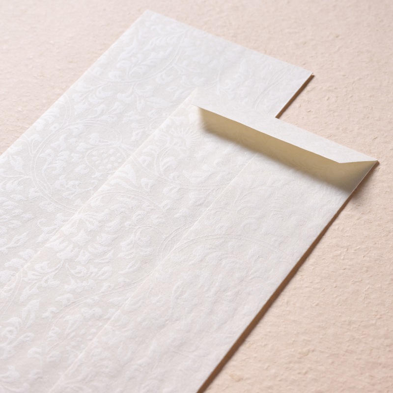 雲母摺り封筒《三十六歌仙》赤口  