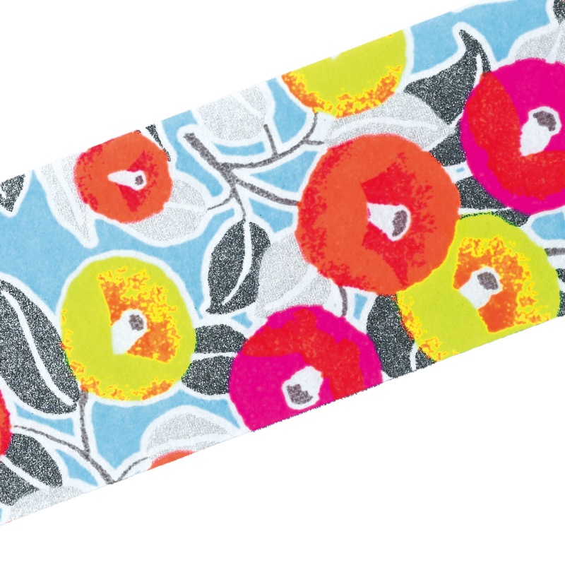 友禅和紙テープ《Wide neon1／Wide neon2》