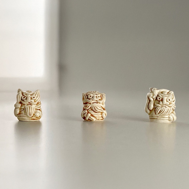 小さな鐘馗さん《黄瀬戸》