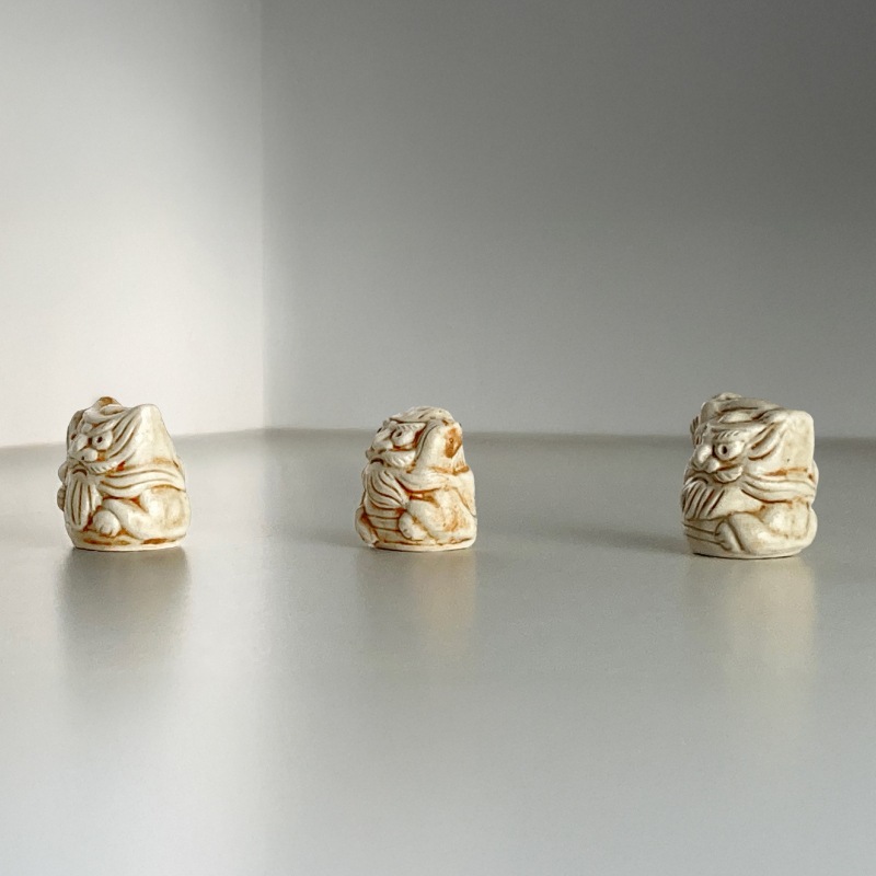 小さな鍾馗さん《黄瀬戸》