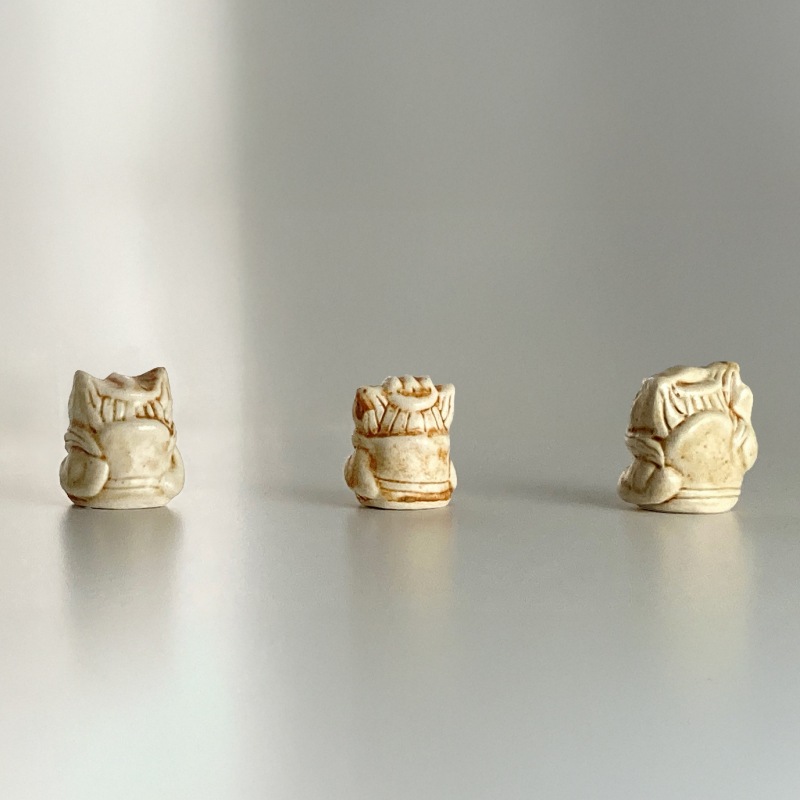 小さな鍾馗さん《黄瀬戸》