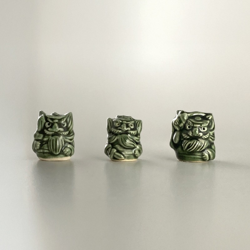 小さな鐘馗さん《織部》