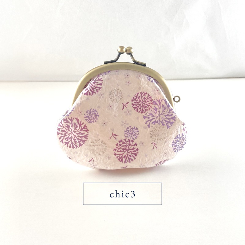 【2025年11月7日発売】友禅染紙がまぐちポーチS 《chic2／chic3》