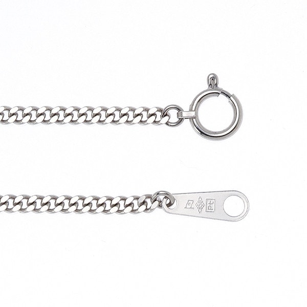 プラチナ850 喜平ネックレス Pt850 2面カット 20g 40-50-60cm