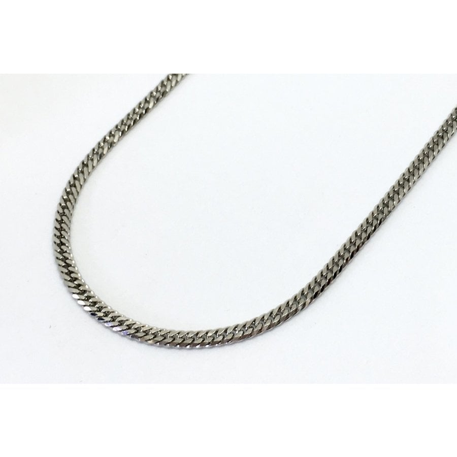 プラチナ850 喜平 ネックレス PT850 6面カットダブル 11g 50cm 造幣局