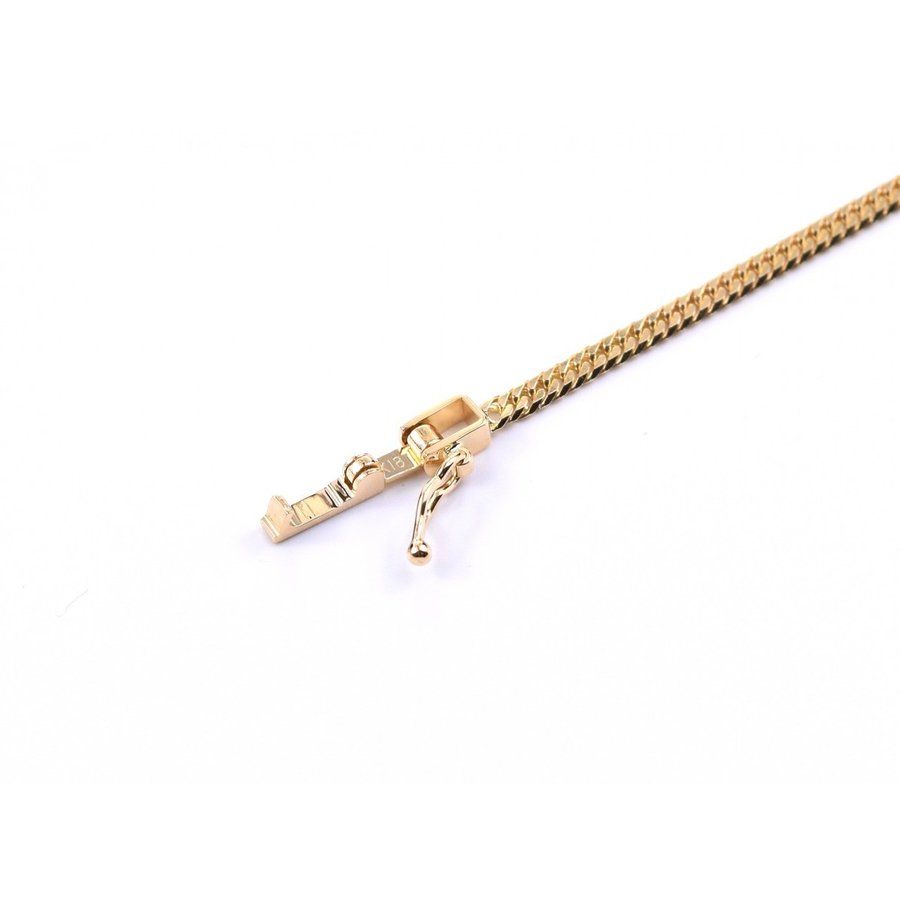 18金 喜平ネックレス K18 6面カットダブル 10g 60cm 中折れ 造幣局検定