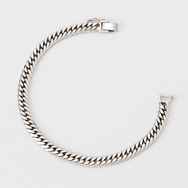 プラチナ850 喜平 ブレスレット PT850 6面カットダブル 30g 18cm 20cm