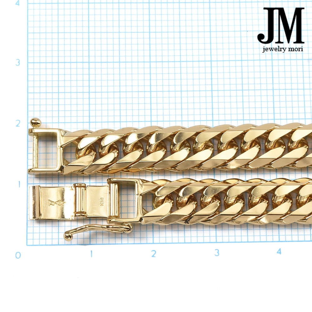 18金 喜平ネックレス K18 6面カットダブル 80g 50-60cm 造幣局検定