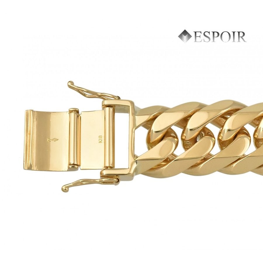 テツ15000円45㎝5㎜ヴェルメイユネックレス、ブレスレット19㎝、6㎜ 18金 喜平ブレスレット K18 6面カットダブル 200g 22.5cm 造幣局