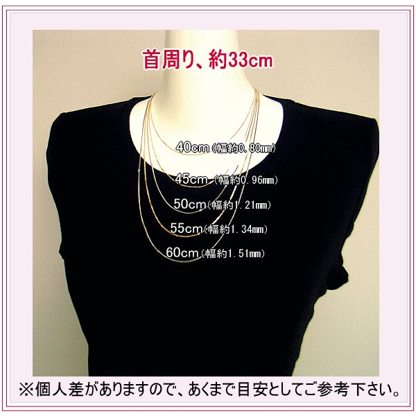 18金 喜平チェーンネックレス K18 2面カット 約0.96mm幅 約1.76g