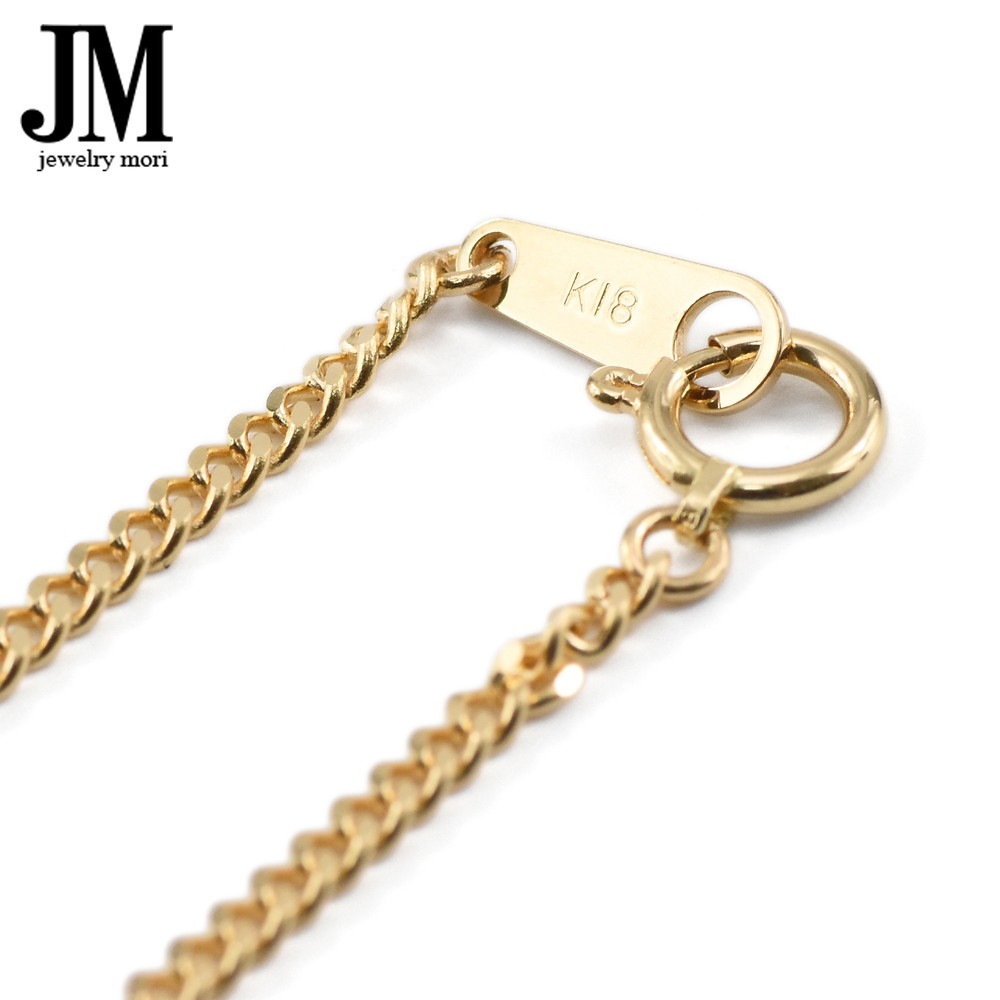 18金 喜平ブレスレット K18 2面カット 約1.8mm幅 約2.3g 18cm 0.52φ
