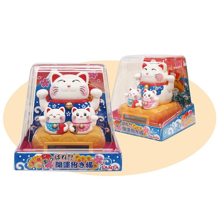 ソーラー　あっぱれ開運招き猫 329