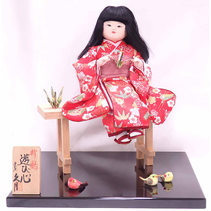 童人形　遊び心 折鶴 L-2282
