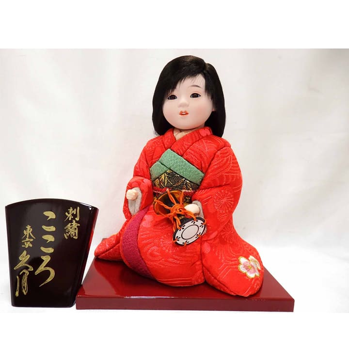 こころ(座) 刺繍 鼓 5号　7512