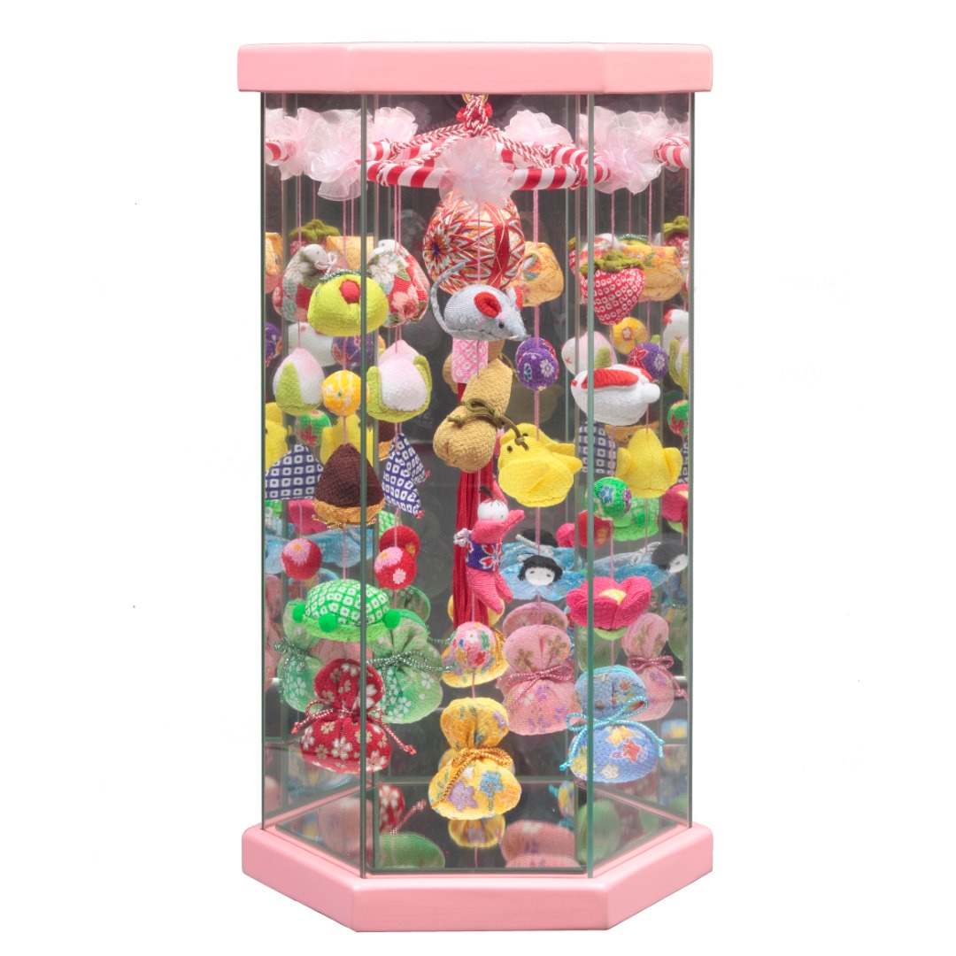 つるし雛　ガラスケース　72H-R27