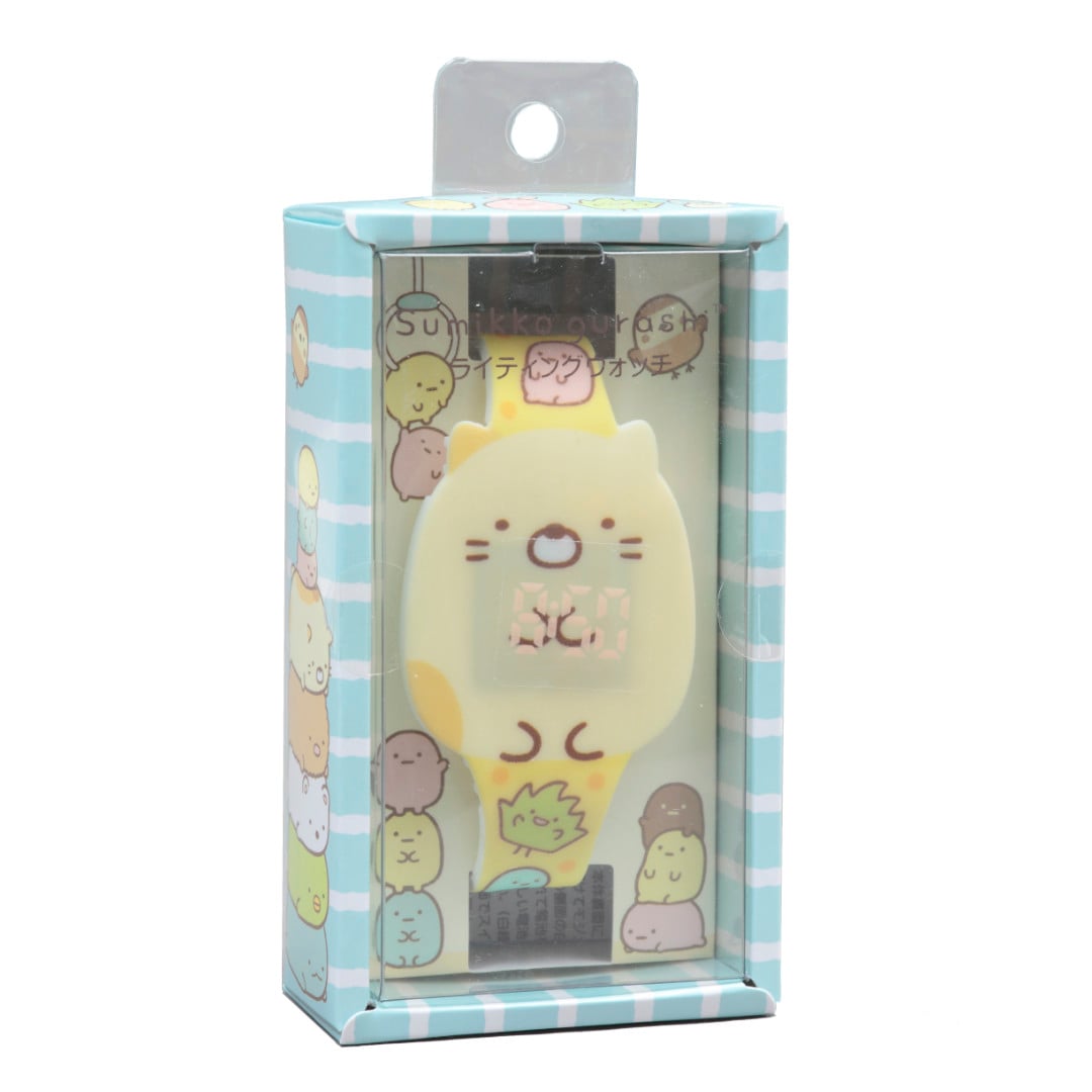 すみっコぐらし　ライティングウォッチ　ねこ