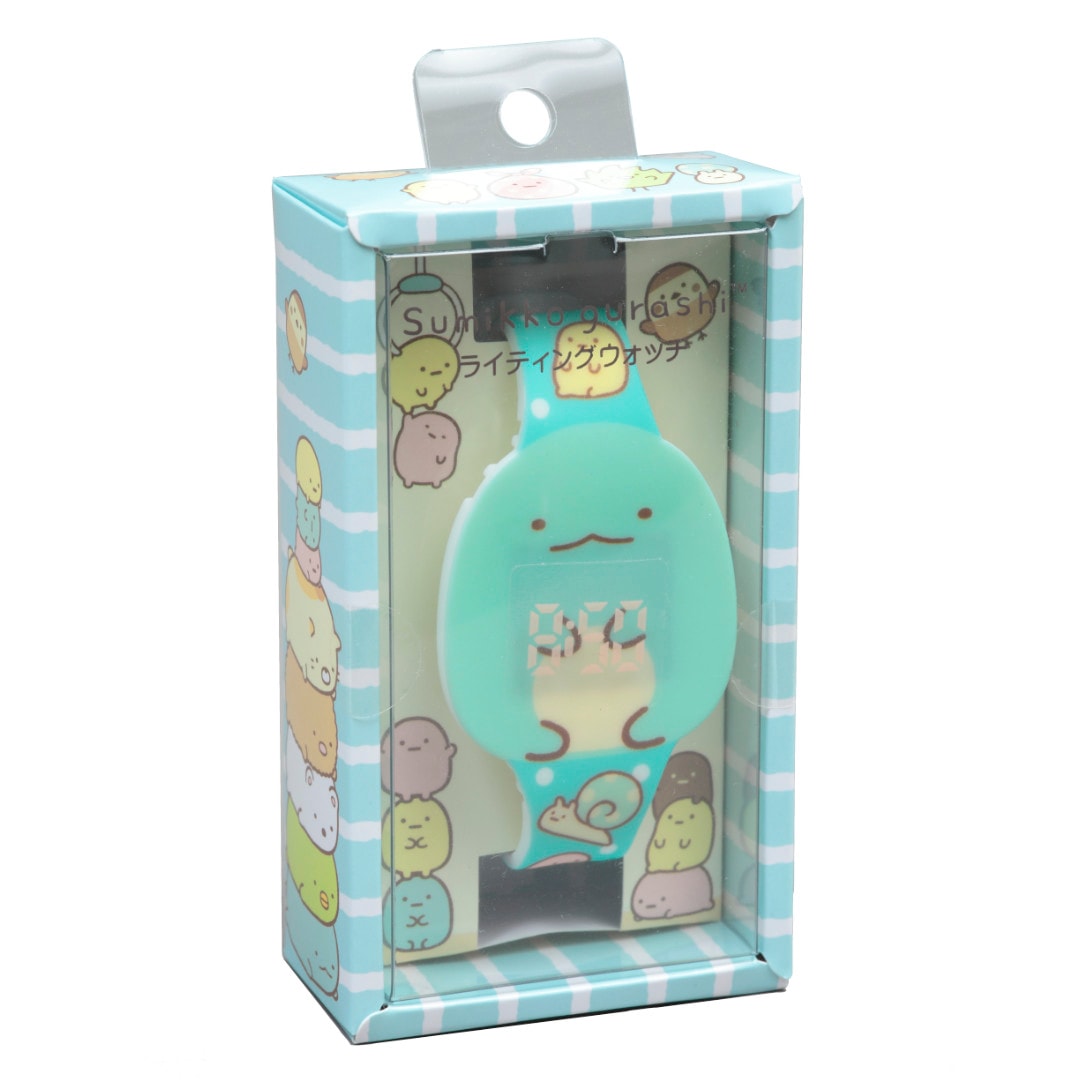 すみっコぐらし　ライティングウォッチ　とかげ